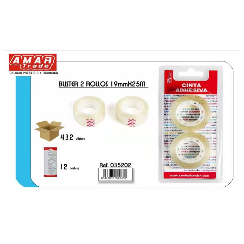 ROCIAD1.9X25 Papelería AMAR Trade Transparente