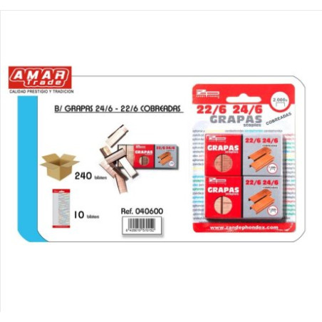 GRCO22-24/6 Papelería ZANDE PHONDEX Cobre