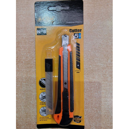 CUTTER-5P9MM Papelería AICOM Naranja