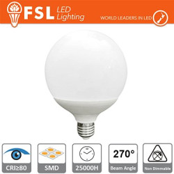 FLG12024W40K27 Bombillas LED y Lámparas Lampada a Globo Luce Naturale - 4000K