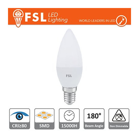 FLC37B75W40K14 Bombillas LED y Lámparas C37 Luz natural - 4000K