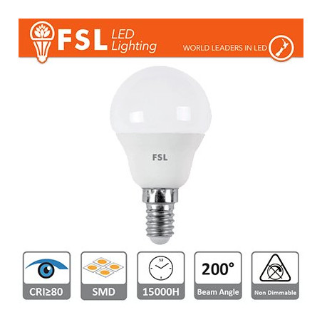 FLG45B75W40K14 Bombillas LED y Lámparas G45 Luz Natural - 4000K