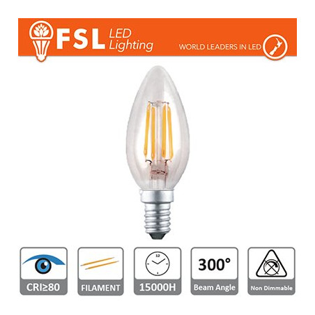 FLC35F4W27K14 Bombillas LED y Lámparas C35 2700K