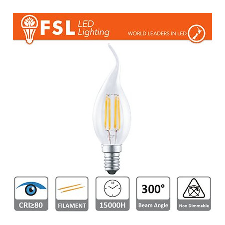 FLBT35F4W40K14 Bombillas LED y Lámparas BT35 Luz Natural - 4000K