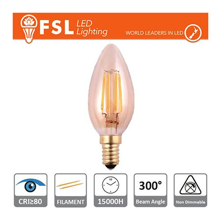 FLC35V4W22K14 Bombillas LED y Lámparas C35 2200K