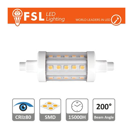 FLR7S-5W40K Bombillas LED y Lámparas R7s Luce Naturale - 4000K