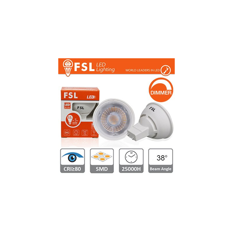 FLGU106W30K38D Bombillas LED y Lámparas GU10 Dimmerabile 3000K