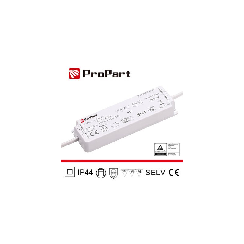PEF44-30W24V Controlador - Fuentes de alimentación Alimentatore IP44 Blanco con gorras rojas