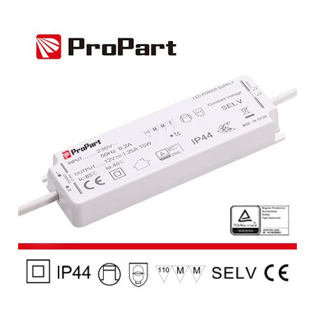 PEF44-50W24V Controlador - Fuentes de alimentación Alimentatore IP44 Blanco con gorras rojas