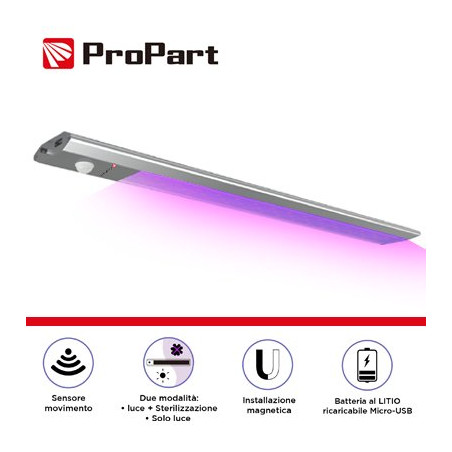 KSC60UVC Iluminación Técnica - Interior PLAFONIERA LED + UV Aluminio