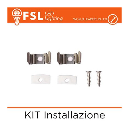 FLPAB-SUR2M Perfiles de Aluminio KIT Installazione KIT Installazione