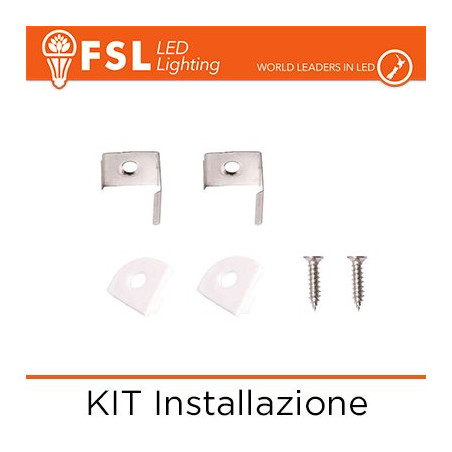 FLPAB-ANG2M Perfiles de Aluminio KIT Installazione KIT Installazione