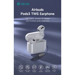 DETWS410121W Accesorios para móvil y PC Devia Bianco