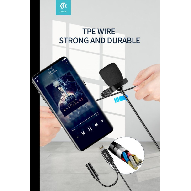 DEMICLT083 Accesorios para móvil y PC Devia Nero