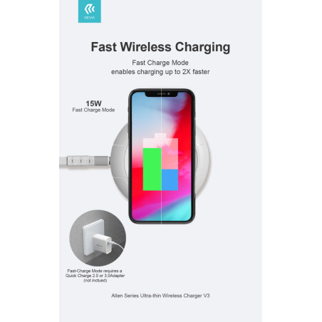 DECW152760B Cargadores y cables Devia Negro