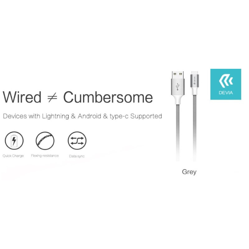 DEPCMU2775G Cargadores y cables Devia Grigio